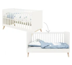 Bedbank Fenna 70x140 - Wit