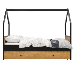 Huisbed Job 90x200 Vintage Honey -Babyproducten bopita huisbed job 90x200 vintage honey 3