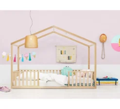 Huisbed Robin 90x200 - Naturel 7 Huisbed Robin 90x200 - Naturel -Babyproducten bopita huisbed robin 90x200 naturel 3