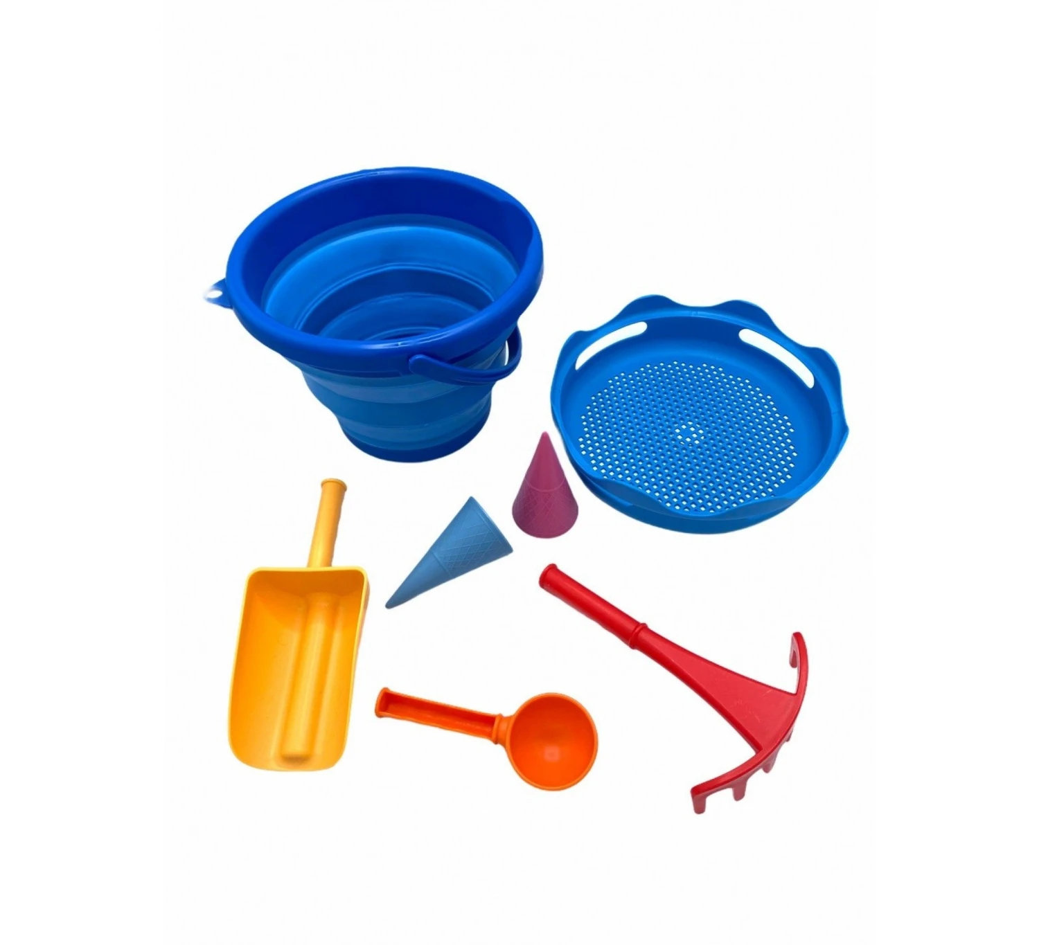 Zandspeelset - Strandset 7 Delig - Blauw 1 Zandspeelset - Strandset 7 Delig - Blauw