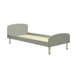 Dots Single Bed 90x200 - Natural Green