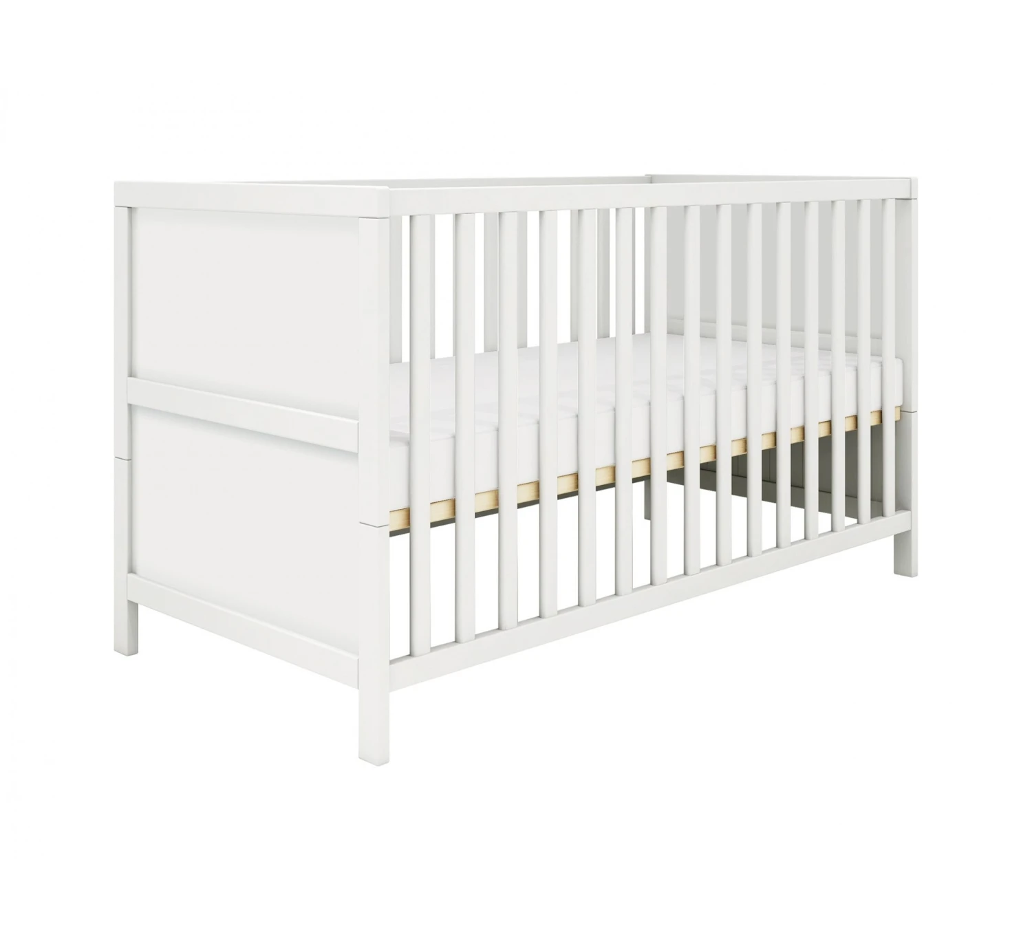 Ledikant Luna Effen 70x140 - White 4 Ledikant Luna Effen 70x140 - White - Afbeelding 4