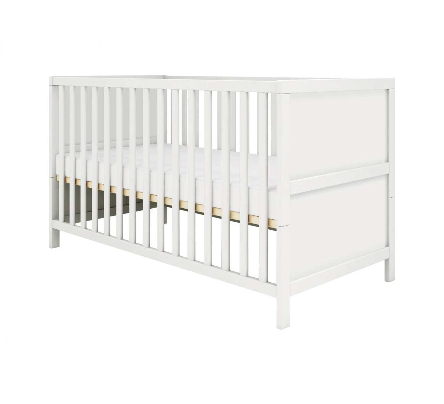 Ledikant Luna Effen 70x140 - White 1 Ledikant Luna Effen 70x140 - White