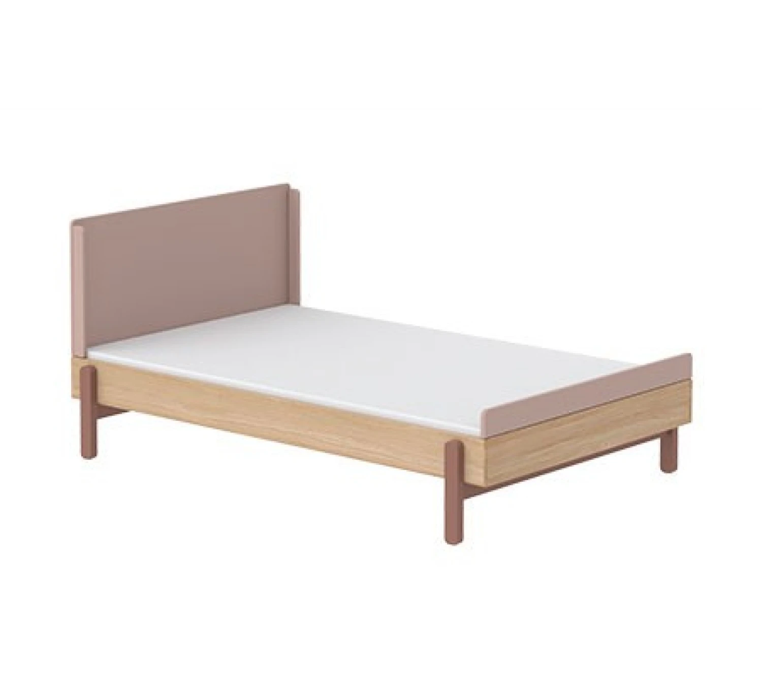 Popsicle Bed Met Hoofdeind Cherry 120cm 1 Popsicle Bed Met Hoofdeind Cherry 120cm