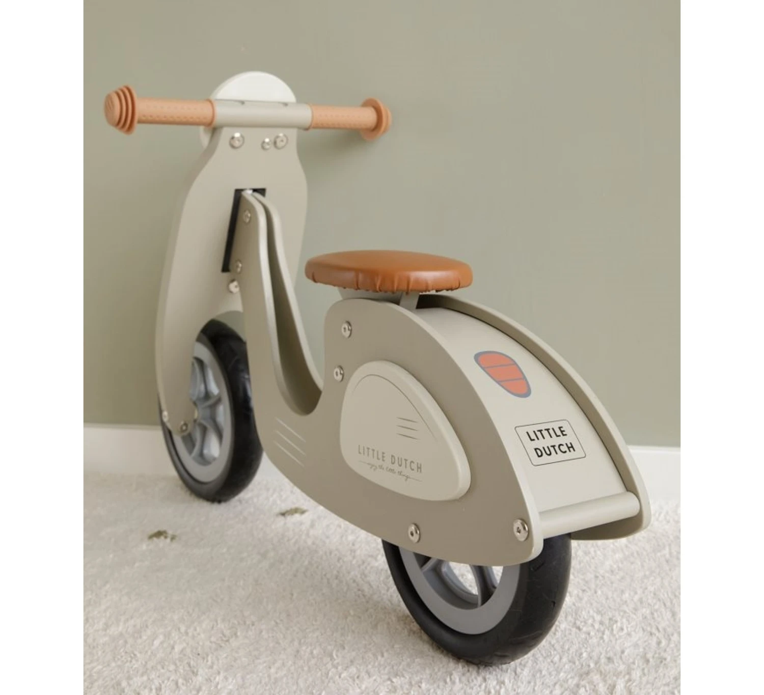 Little Dutch Loopscooter - Olive 5 Little Dutch Loopscooter - Olive - Afbeelding 5