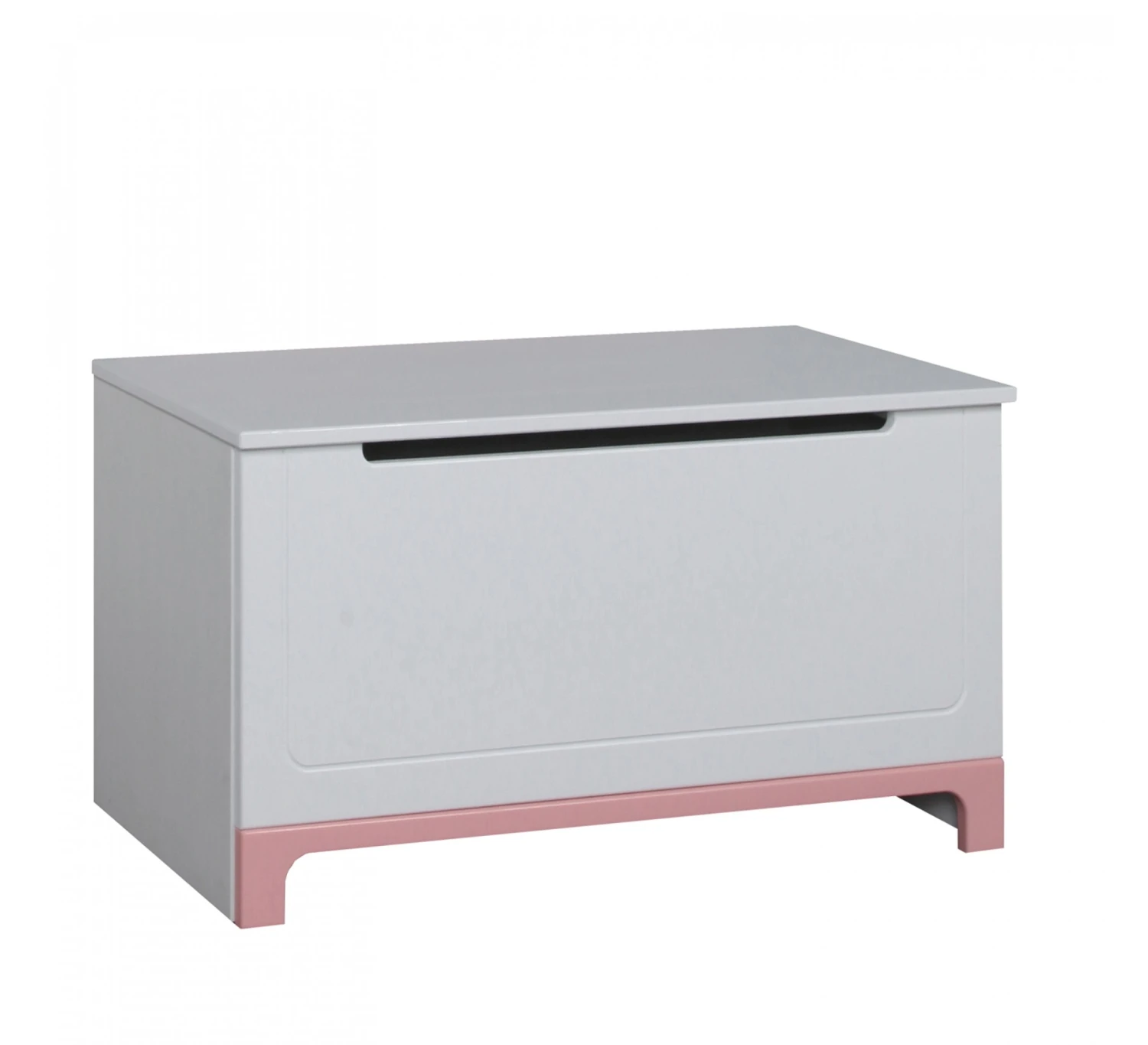 Mini Speelgoedkist Wit/roze 1 Mini Speelgoedkist Wit/roze