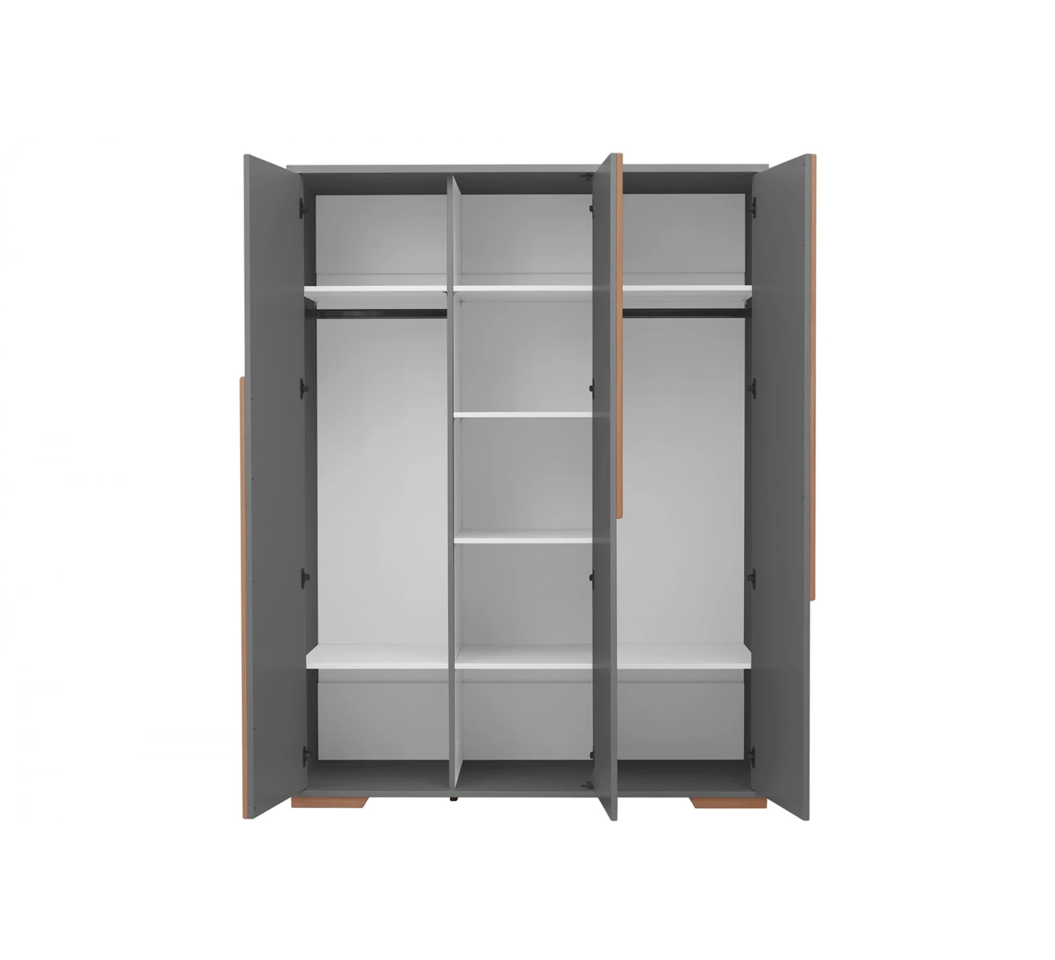 Snap 3-Deurskast - Dark Grey 2 Snap 3-Deurskast - Dark Grey - Afbeelding 2