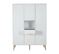 3-Deurskast Cocoon XL - Ice White -Babyproducten quax 3 deurskast cocoon xl ice white 3
