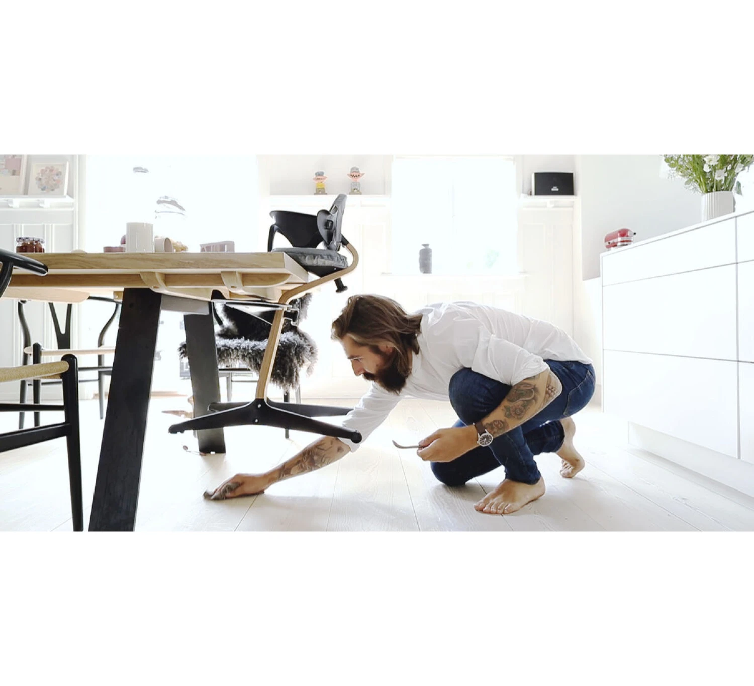 Stokke Nomi® Stoel - Navy/Oak 6 Stokke Nomi® Stoel - Navy/Oak - Afbeelding 6