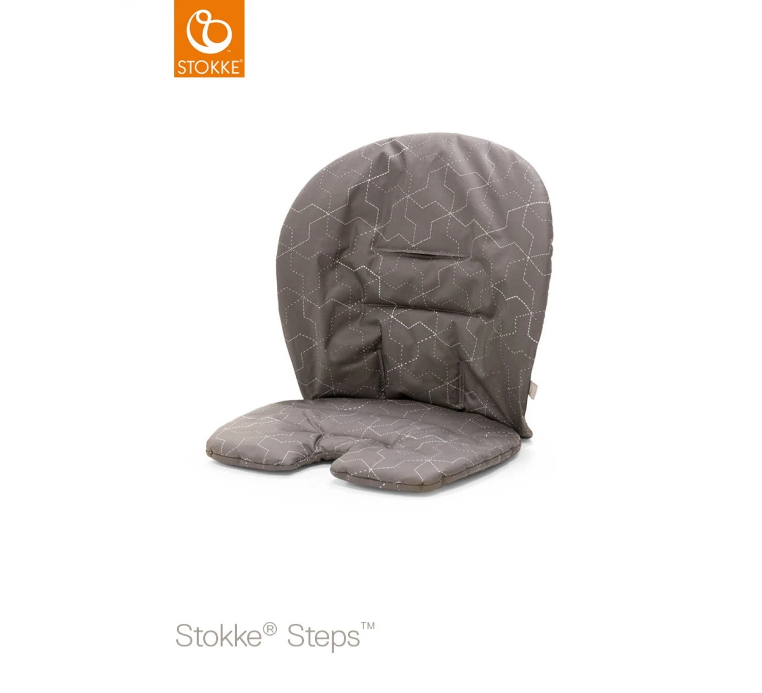 Stokke Steps™ Baby Kussen - Geometric Grey 1 Stokke Steps™ Baby Kussen - Geometric Grey
