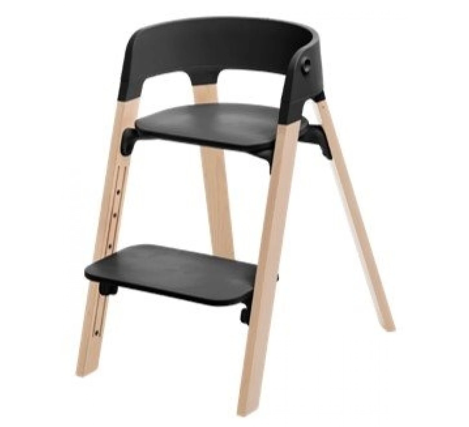 Stokke Steps™ Kinderstoel - Black Naturel 1 Stokke Steps™ Kinderstoel - Black Naturel