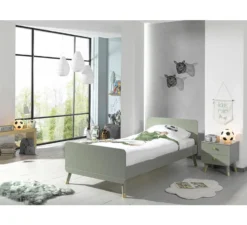 Babyproducten -Babyproducten vipack billy eenpersoonsbed 90x200 olive green 1